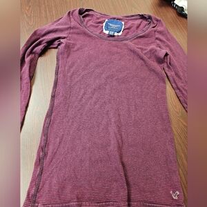 American Eagle Striped Long Sleeve Size M (Runs Small)